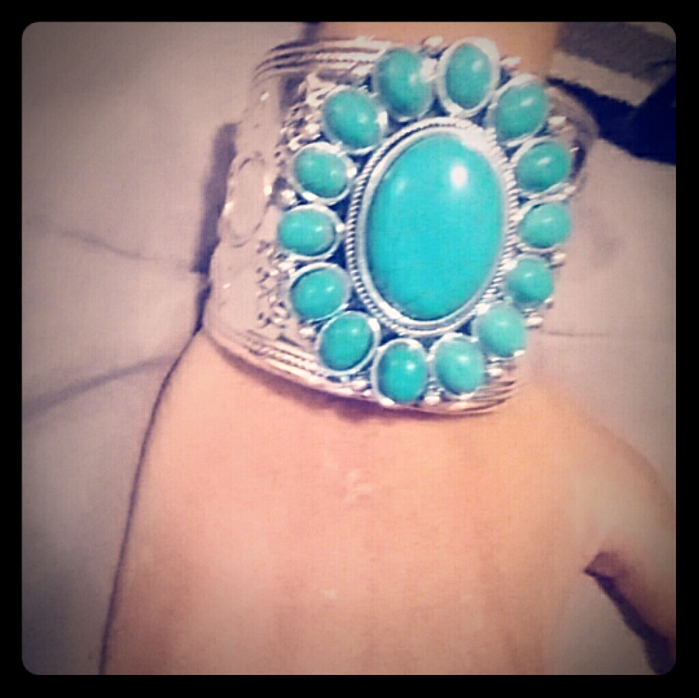 Blue And Silver Bracelet